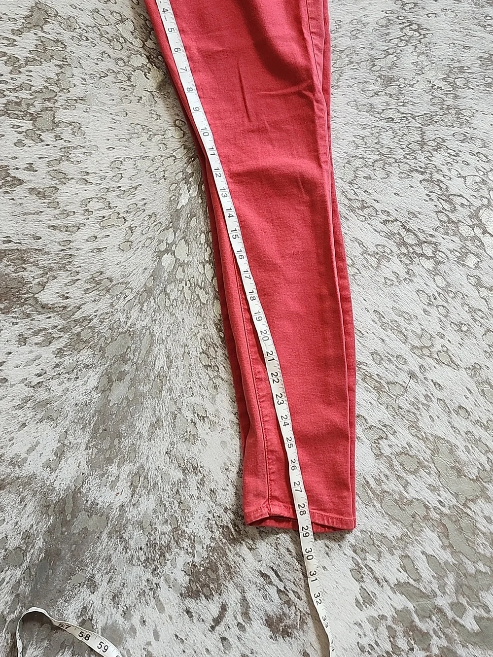MOTHER The Tie Patch Looker Fruit Punch Skinny Leg Jean Sz26